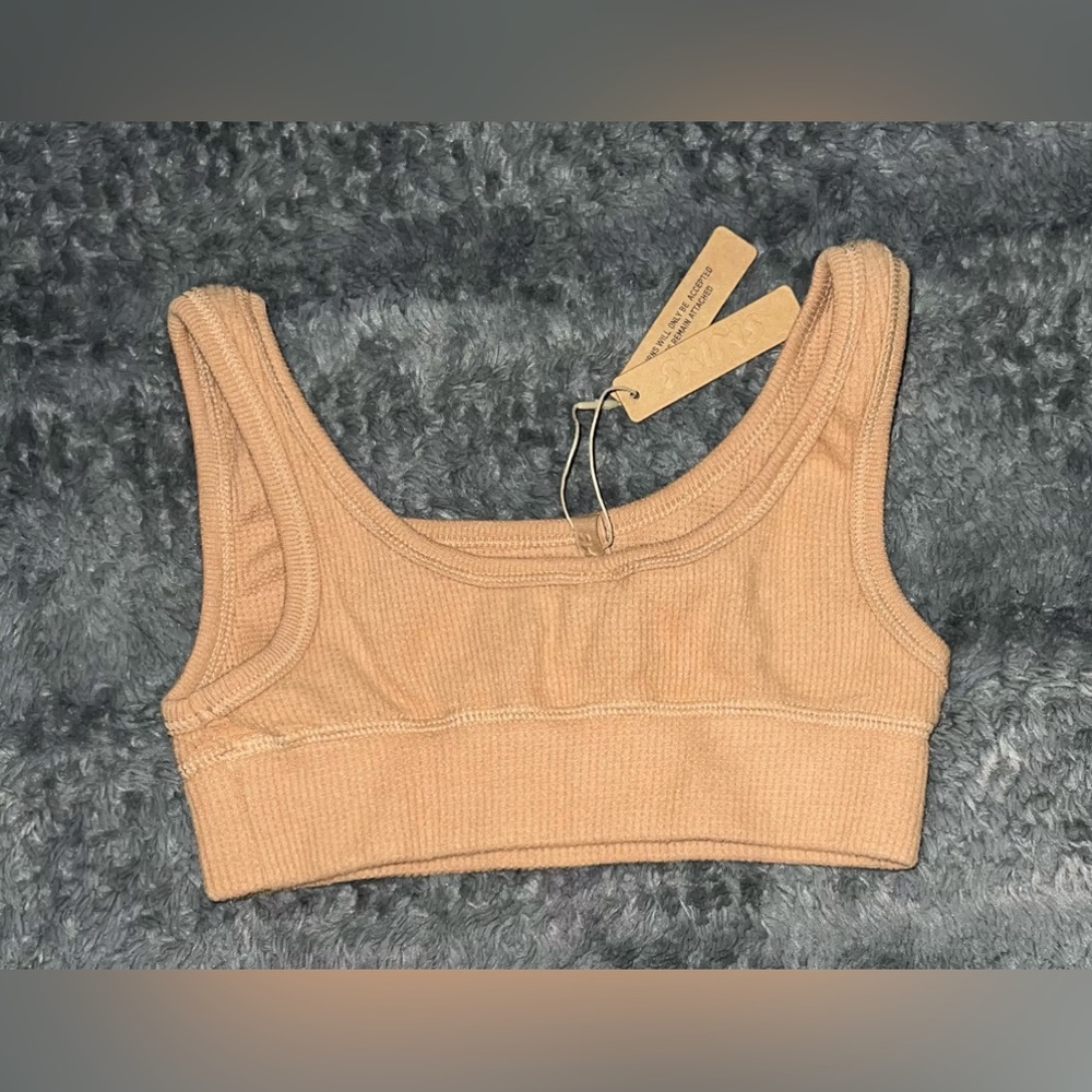 SKIMS Brushed Waffle Scoop Bra